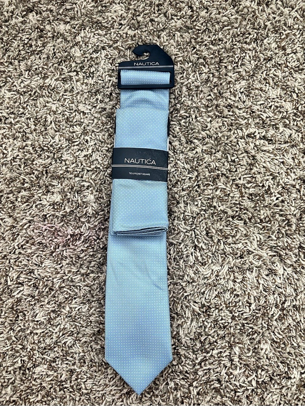 Nautica Tjorn Dot Tie & Pocket Square Set Blue